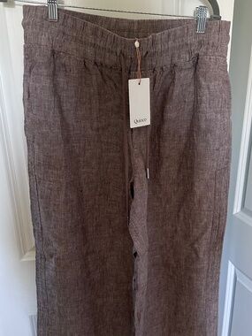 NWT Quince L women’s linen pants